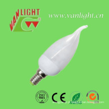 Vela forma Tailer CFL 9W (VLC-CDT-9W), lâmpada de poupança de energia